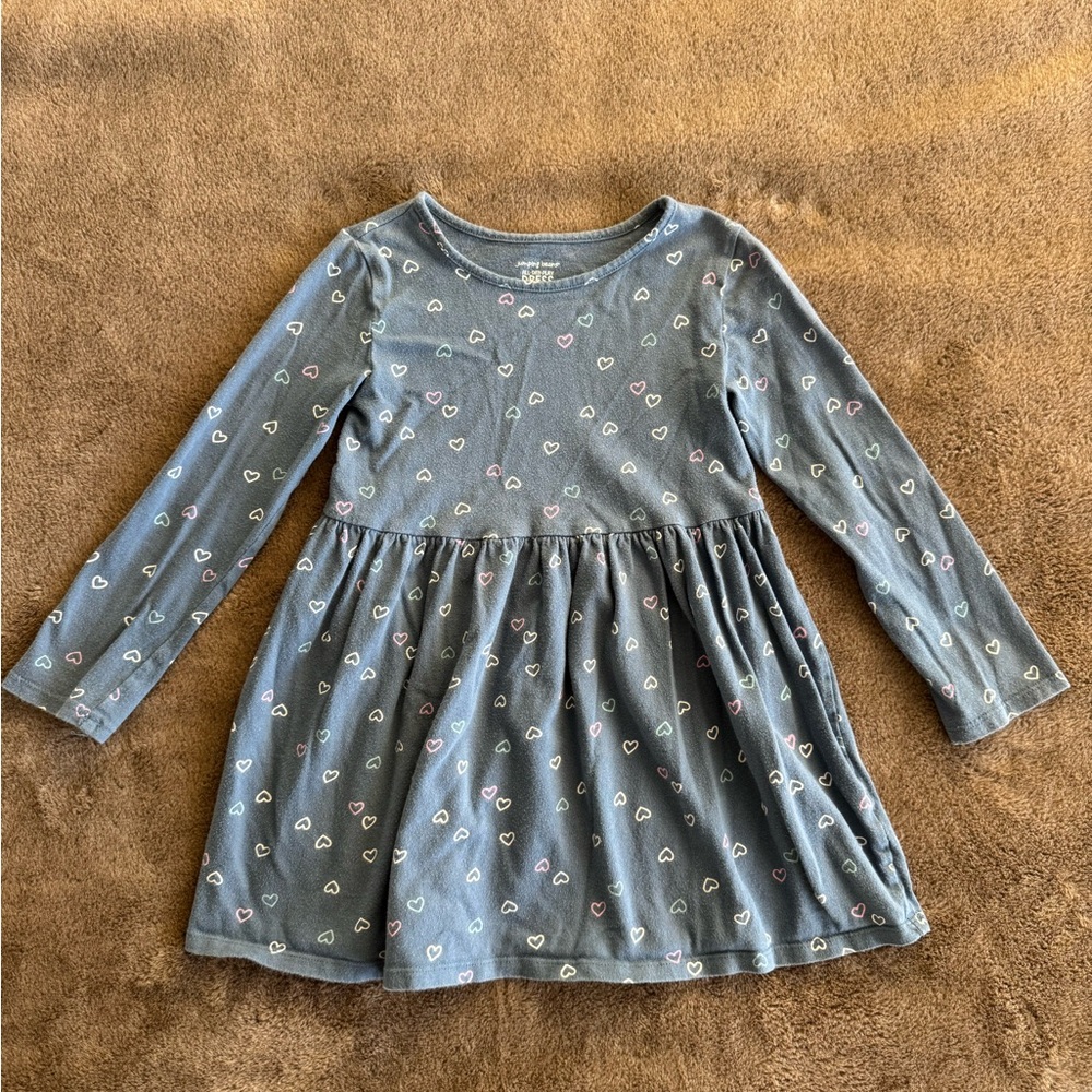 Clearance Jumping Beans All Day Play Heart Dress Size 4T